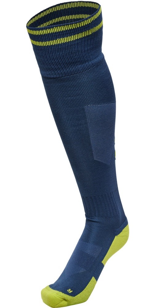 HummelFuballstutzenElementFootballSockDarkDenimLimePunch-27-30