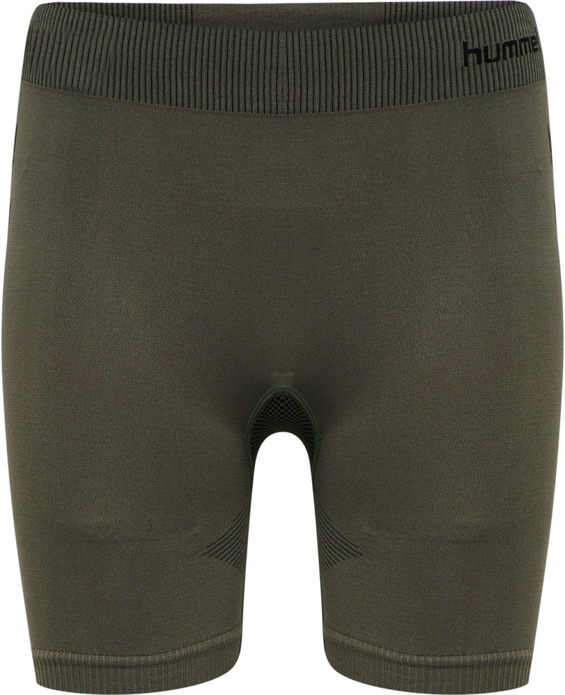 HummelDamenShortLeggingsHummelFirstSeamlessTrainingShortTightsWomanGrapeLeaf-ML