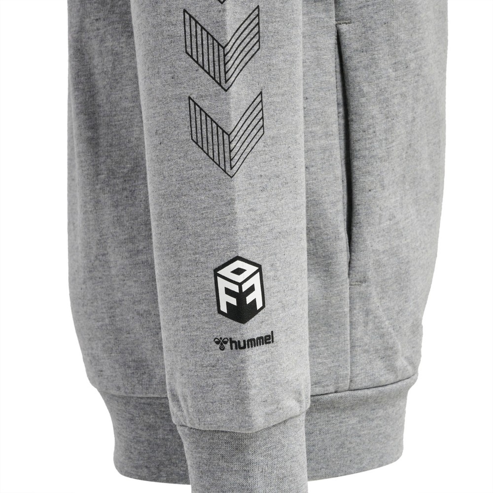 HummelKinderSweatshirtsHmlmoveGridCottonSweatshirtKidsGreyMelange-128