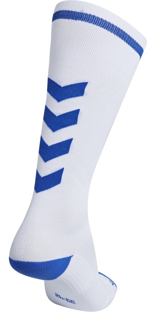 HummelSockenEliteIndoorSockHighWhiteTrueBlue-35-38