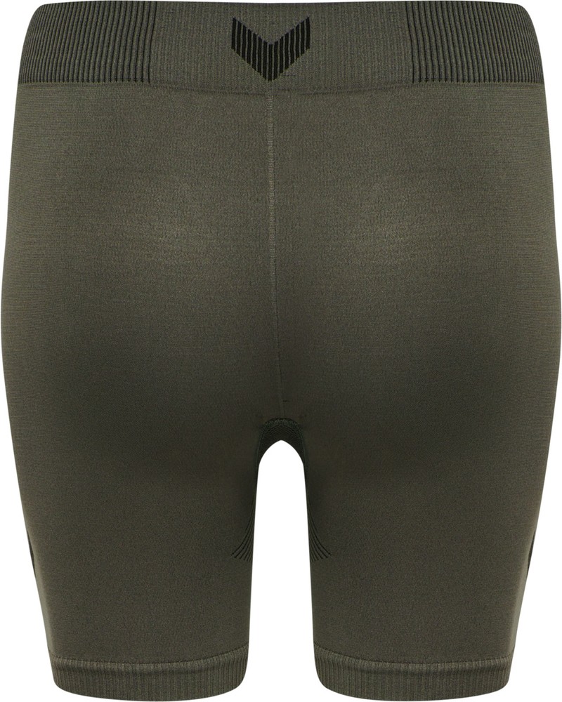 HummelDamenShortLeggingsHummelFirstSeamlessTrainingShortTightsWomanGrapeLeaf-ML