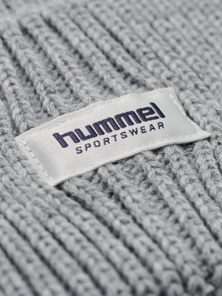 HummelKinderHeavyRibKnitBeanie229960GreyMelange