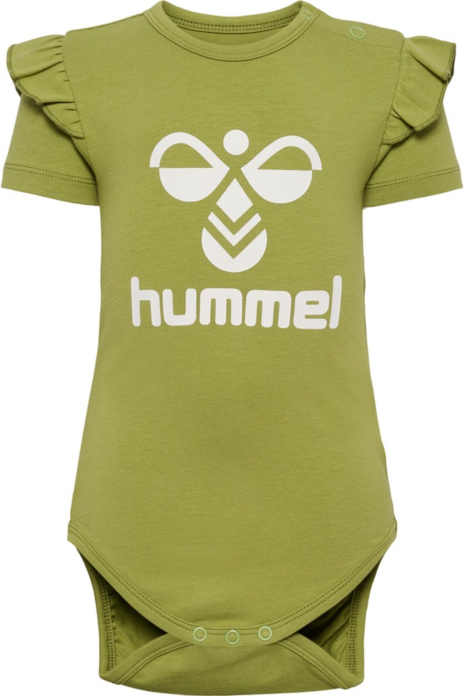 HummelKinderBodyKurzarmHmldreamRuffleBodySSGreenOlive-56