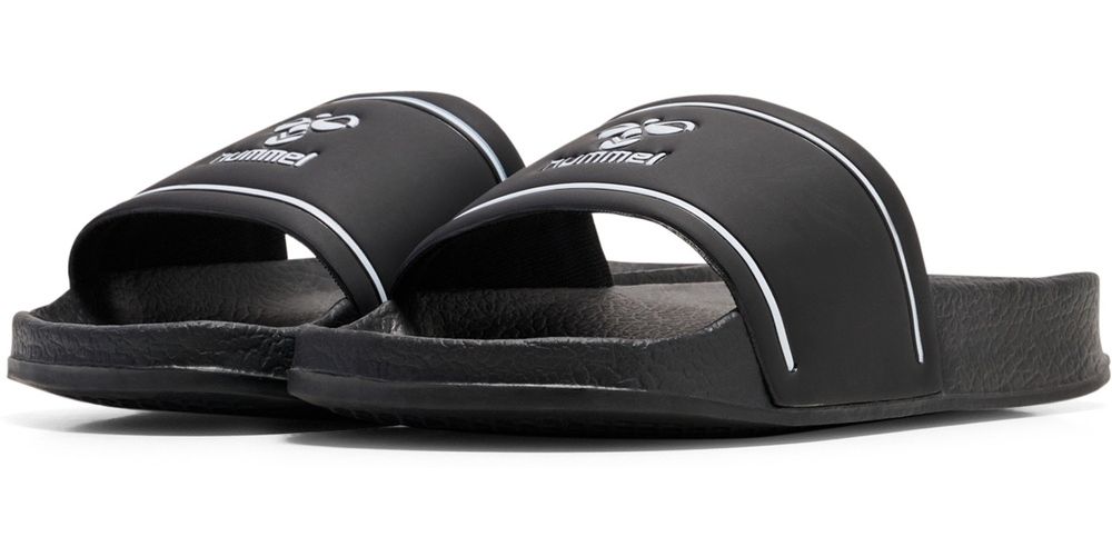 HummelKinderBadeschuhePoolSlideJr204050BlackWhite-24