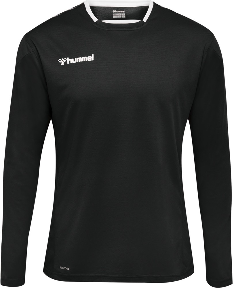 HummelKinderTrikotLangarmHmlauthenticKidsPolyJerseyLSBlackWhite-116