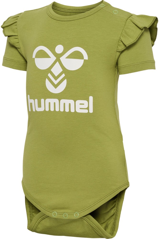 HummelKinderBodyKurzarmHmldreamRuffleBodySSGreenOlive-56