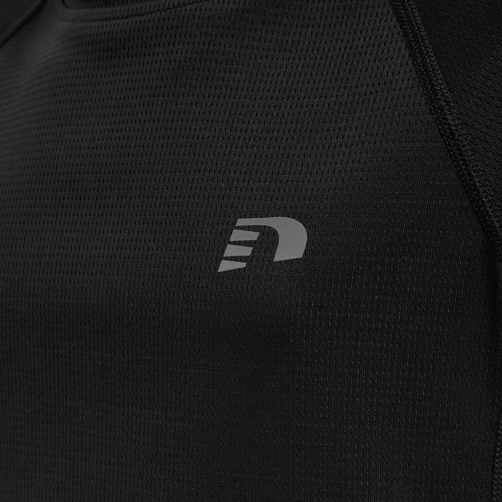 NewlineKinderT-ShirtTopKidsCoreRunningT-ShirtSSBlack-128