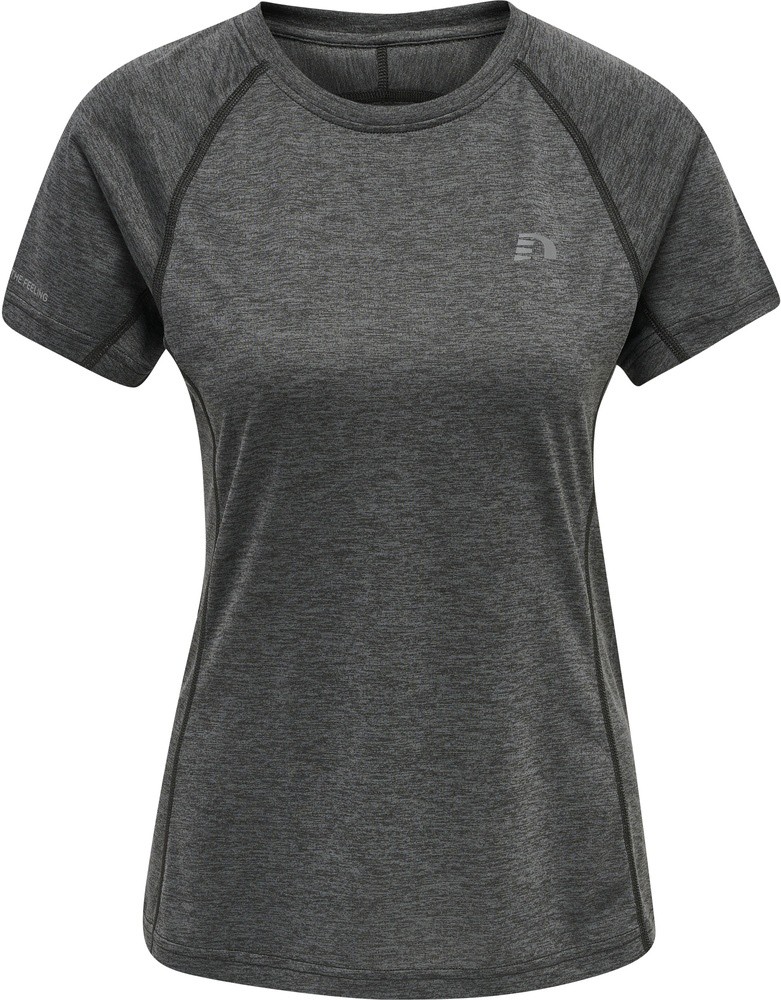 NewlineDamenT-ShirtTopWomenRunningT-ShirtSSForgedIronMelange-XS