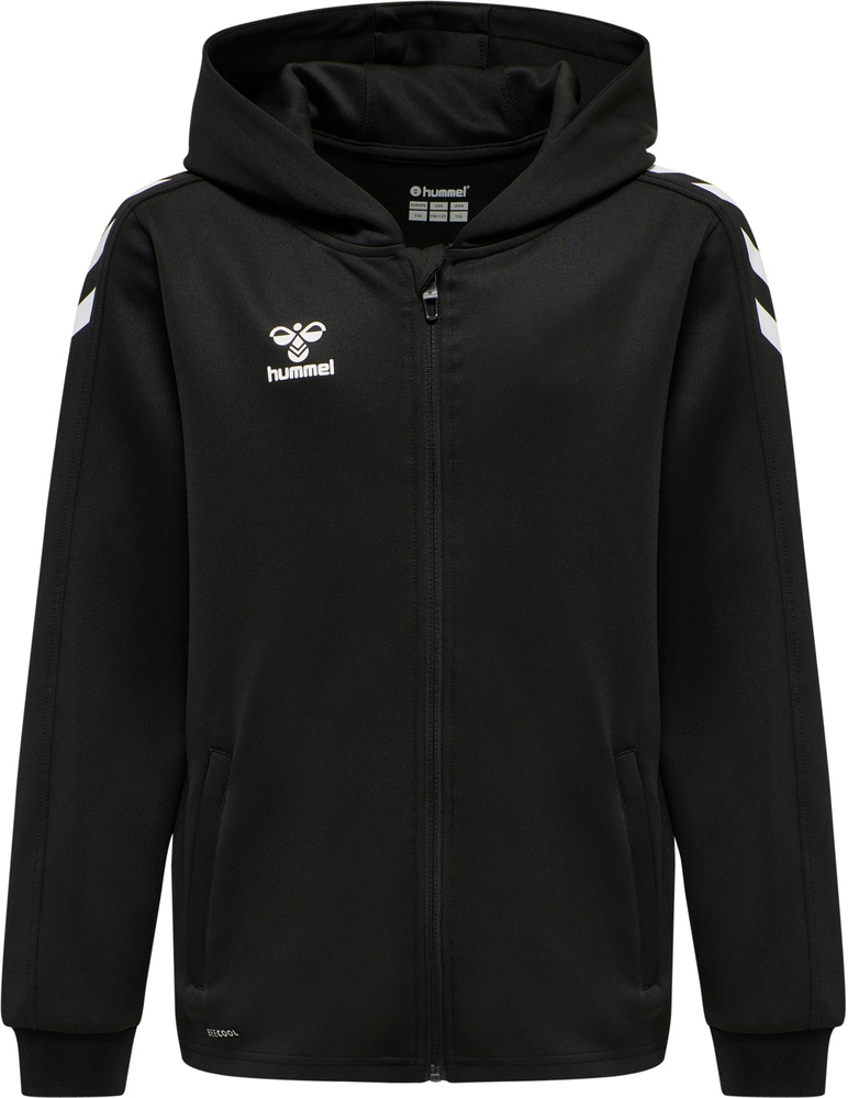 HummelKinderTrainingsjackeCoreXkPolyZipHoodSweat212651BlackBlack-116-ca6Jahre