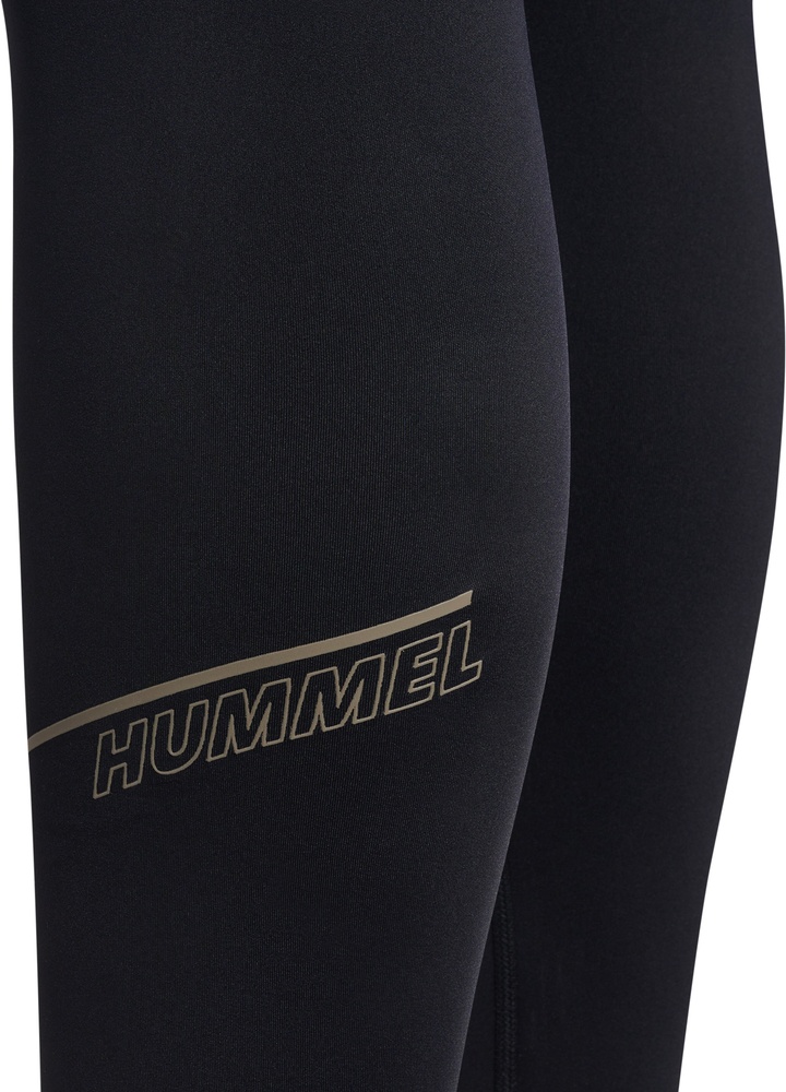 HummelDamenLeggingsCourtMidWaistPocketTightsW226891LightGreyBlack-L