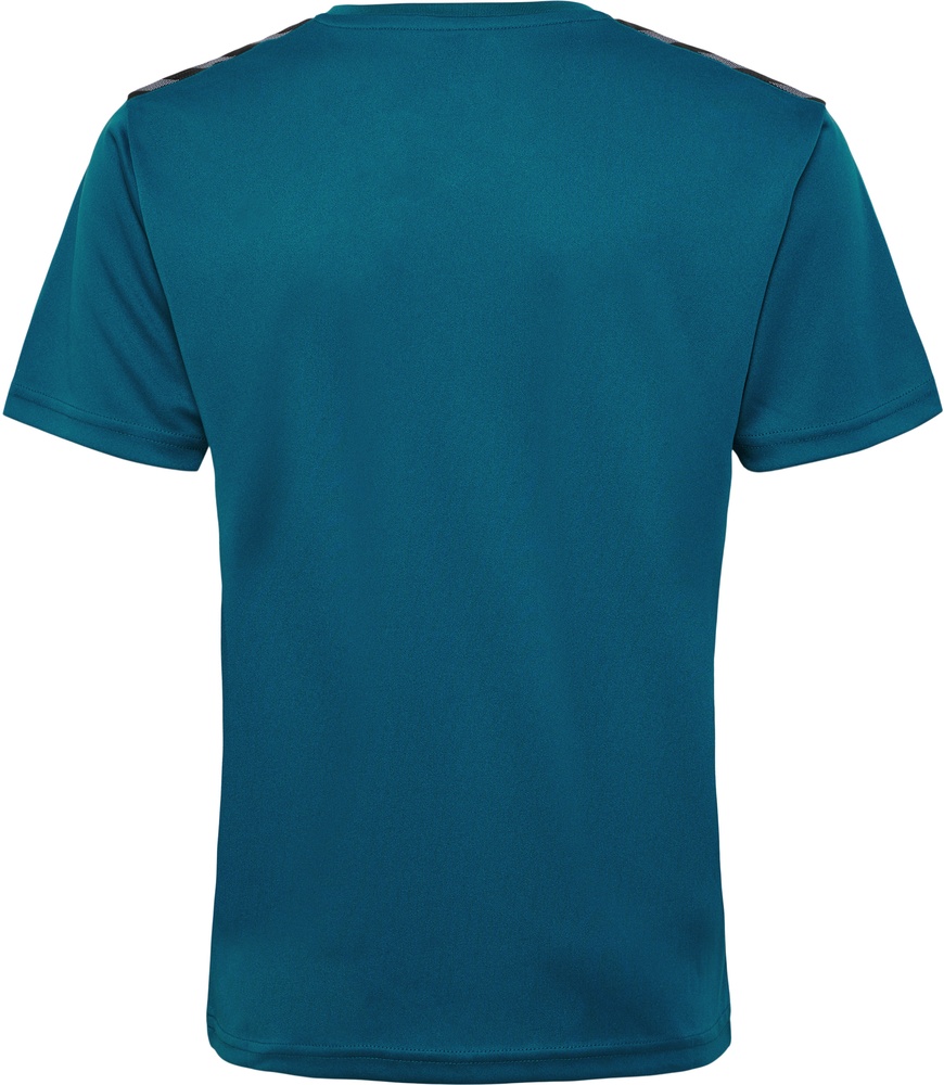 HummelKinderT-ShirtTopHmlauthenticPlJerseySSKidsBlueCoralSulphurSpring-116