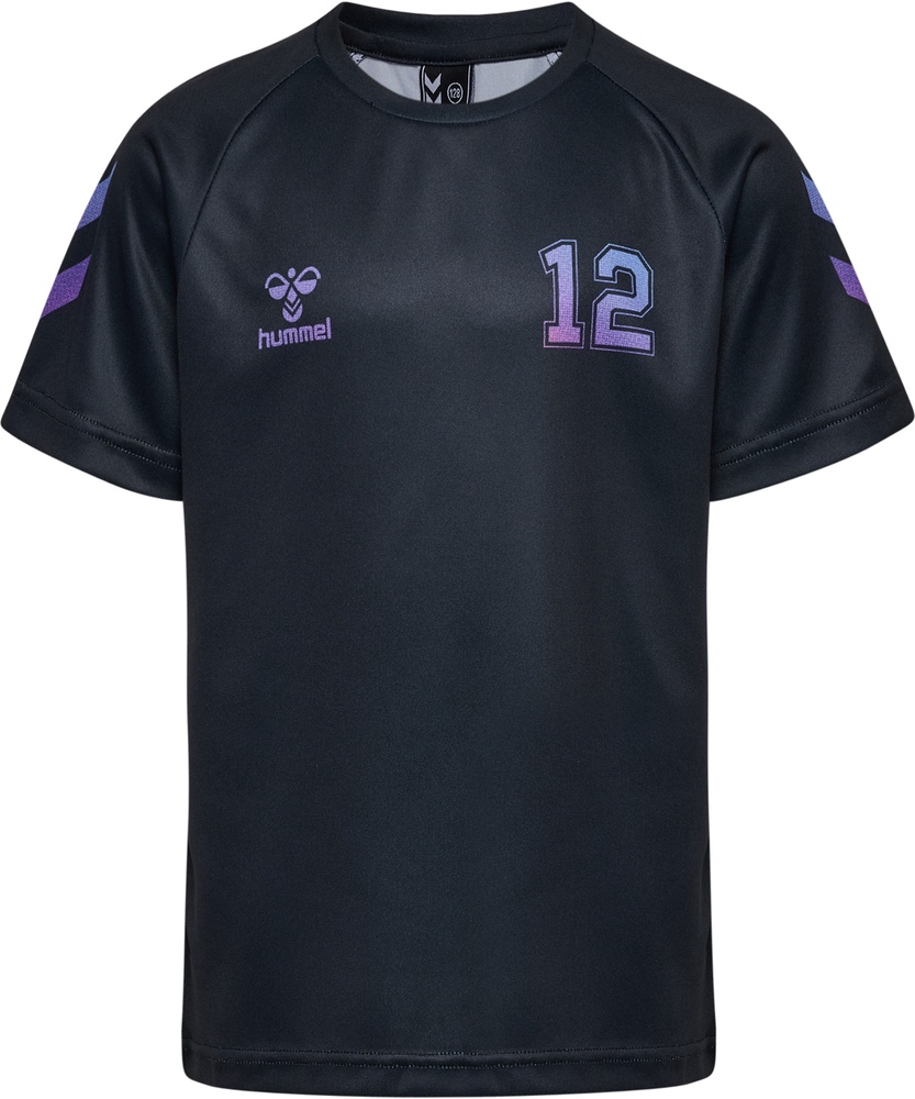 HummelKinderShimmerT-ShirtSS228564BlackCayenne-104-ca4Jahre