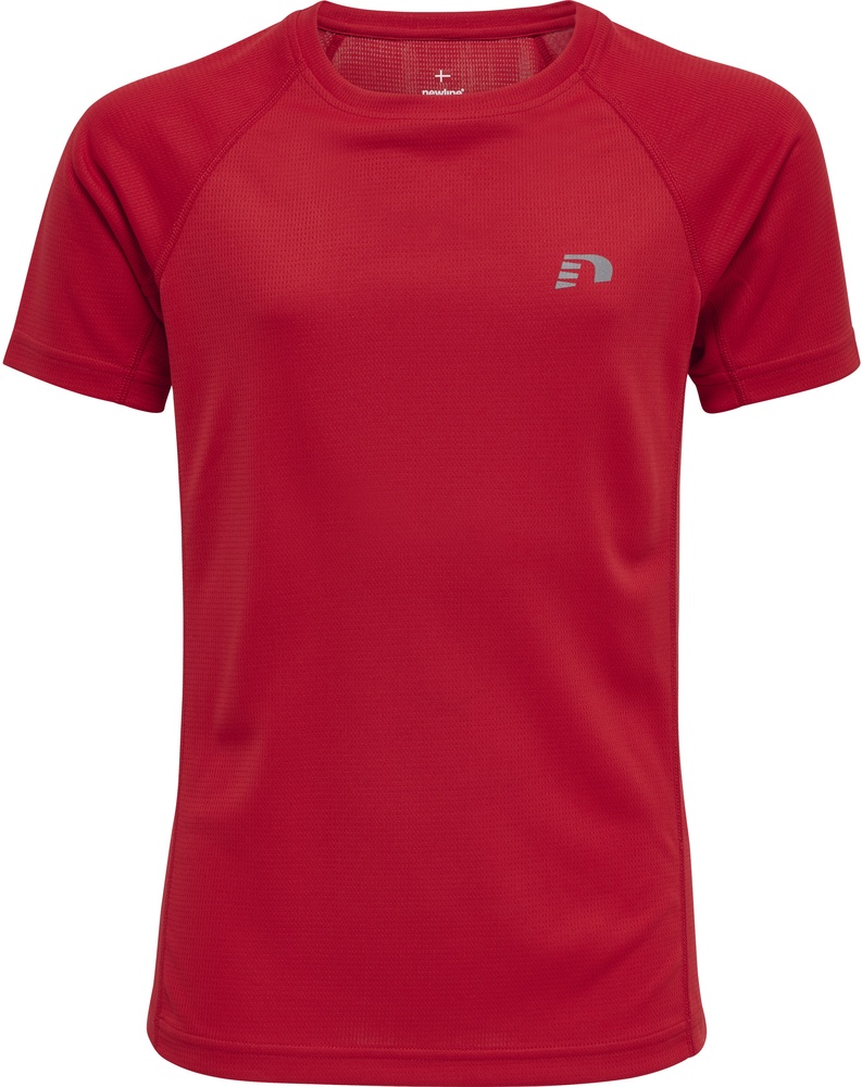 NewlineKinderT-ShirtTopKidsCoreRunningT-ShirtSSTangoRed-128