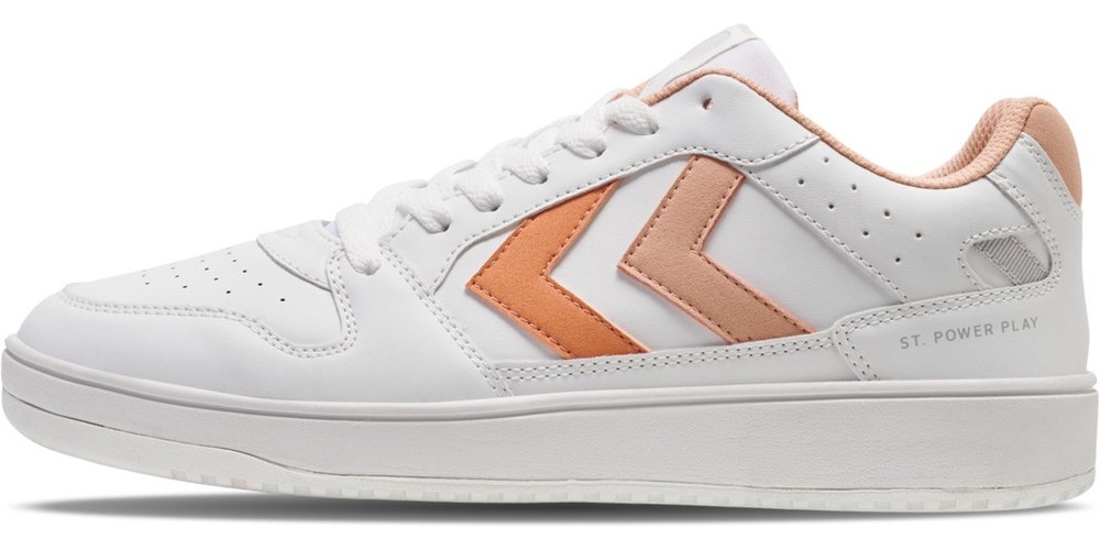 HummelDamenSneakerflachStPowerPlayWmnsWhiteAlmostApricot-36