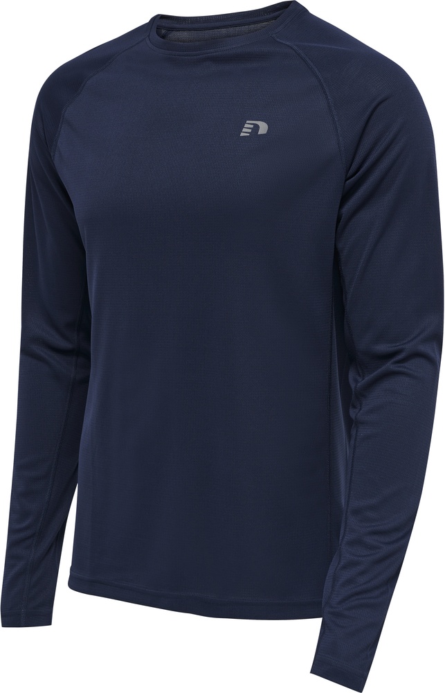 NewlineT-ShirtTopMenSCoreRunningT-ShirtLSBlackIris-XXL