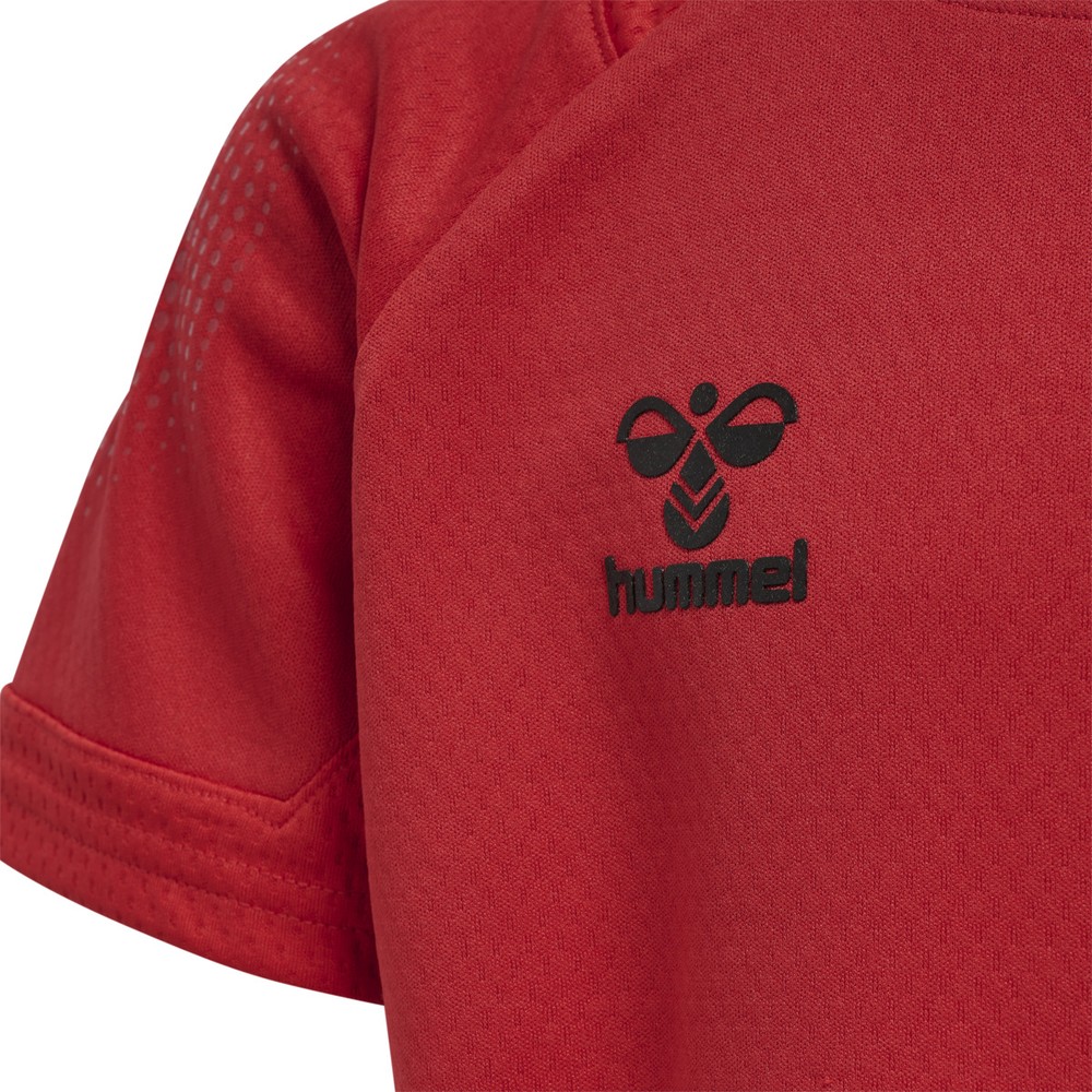 HummelKinderTrikotKurzarmHmlleadSSPolyJerseyKidsTrueRed-116