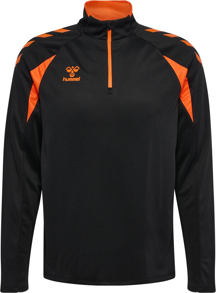 HummelSweatshirtCore20HalfZip230832BlackOrangeTiger-XS