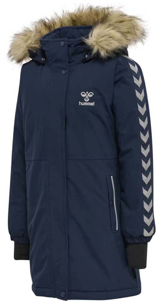 HummelKinderMantelHmlleafTexCoatBlackIris-104