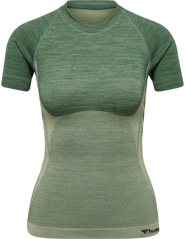 HummelDamenT-ShirtHmlcleaSeamlessTightT-ShirtLaurelWreathLilyPadMelange-L