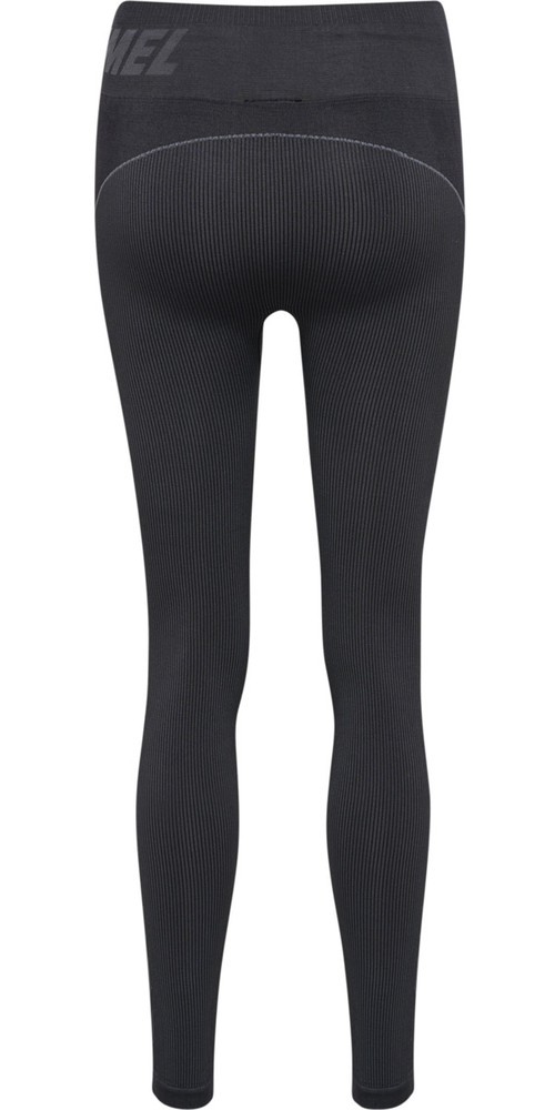 HummelDamenLeggingsHmlteChristelSeamlessMwTightsBlackAsphaltMelange-L