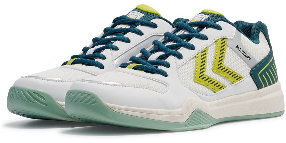 HummelHallenschuhe-HandballAllCourt228237WhiteGreenYellow-36