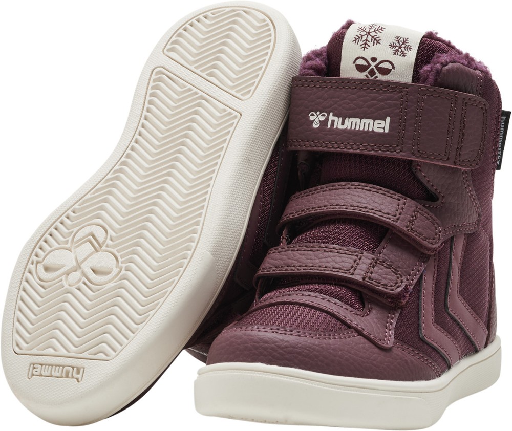 HummelKinderWinterschuheStadilSuperPolyBootRecycledTexJrWindsorWine-23