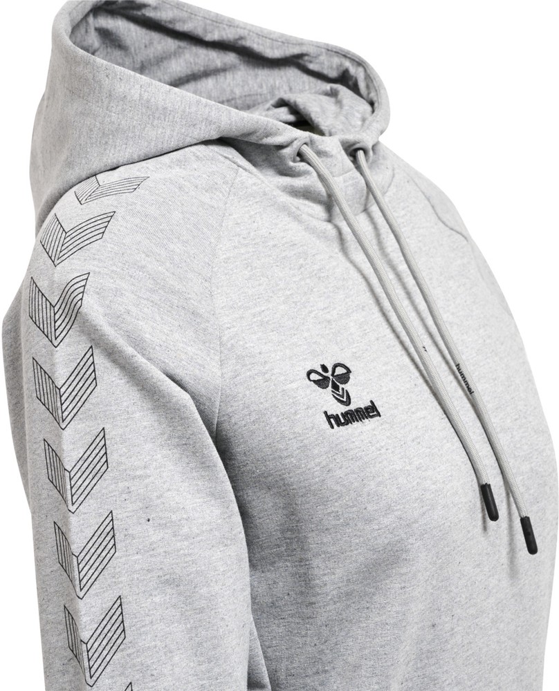 HummelDamenHoodieHmlmoveGridCottonHoodieWomanGreyMelange-XXL