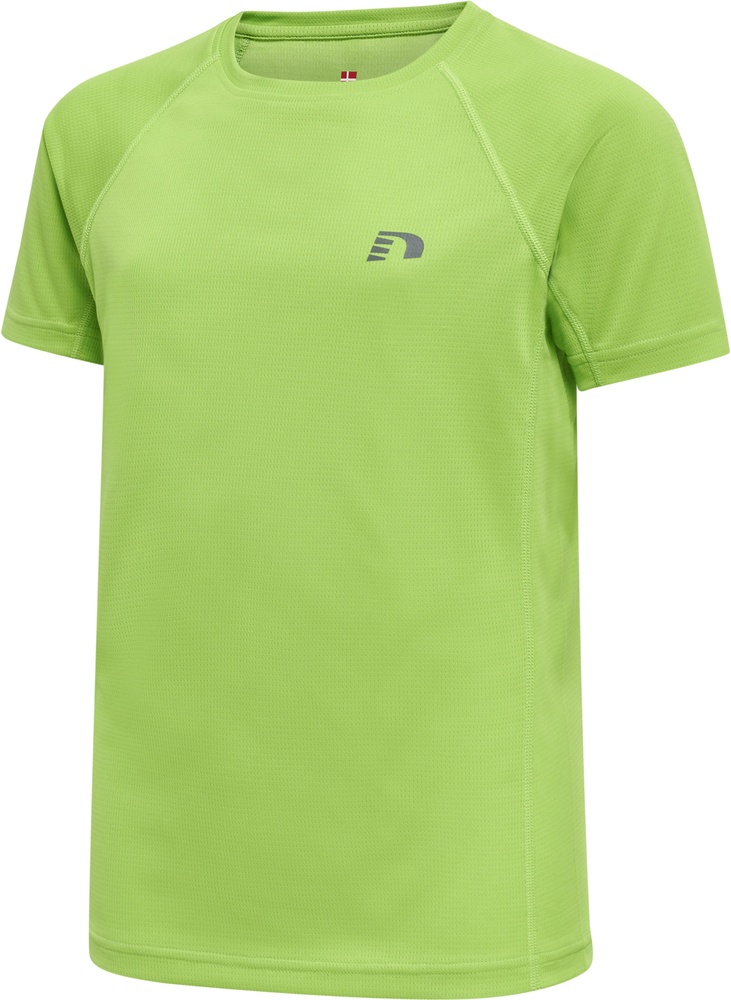 NewlineKinderT-ShirtTopKidsCoreRunningT-ShirtSSGreenFlash-128