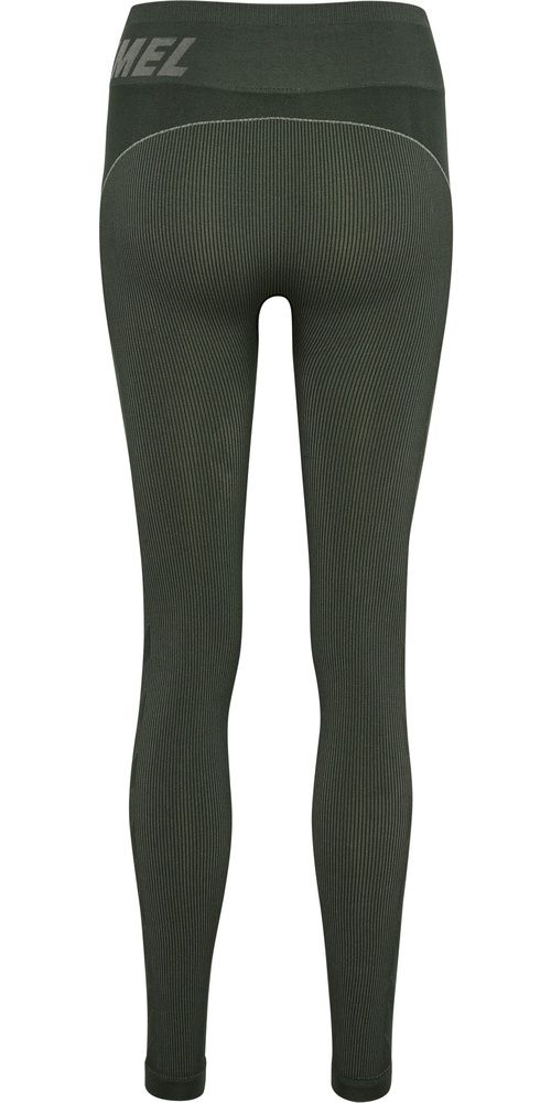 HummelDamenTightsLegginsHmlteChristelSeamlessMwTightsClimbingIvySeagrassMelange-L