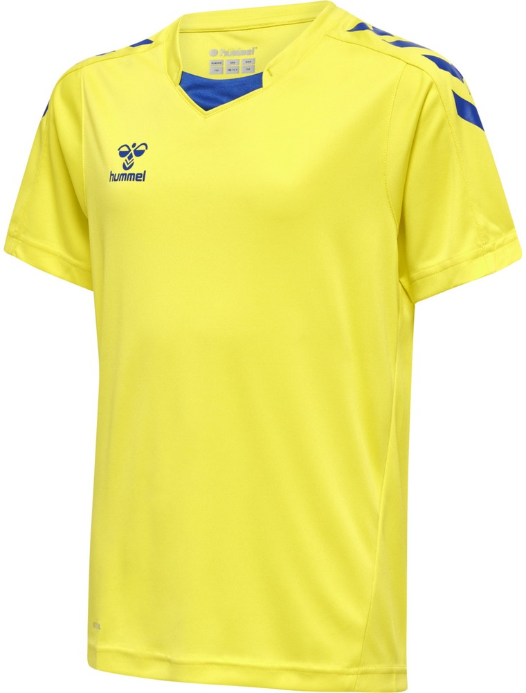 HummelKinderTrikotKurzarmHmlcoreXkPolyJerseySSKidsBlazingYellowTrueBlue-116