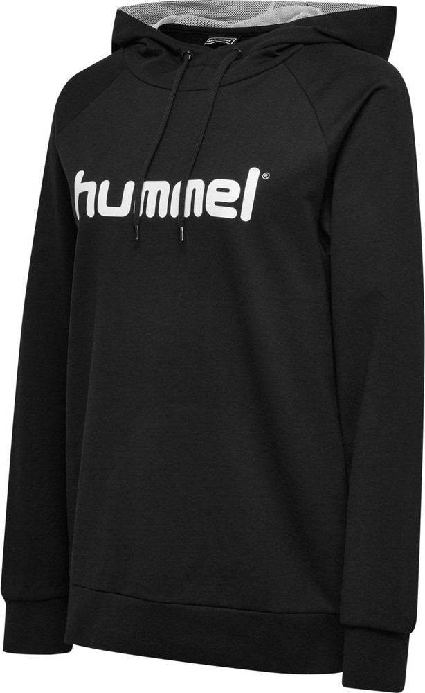 HummelDamenHoodieHmlgoCottonLogoHoodieWomanBlack-XXL