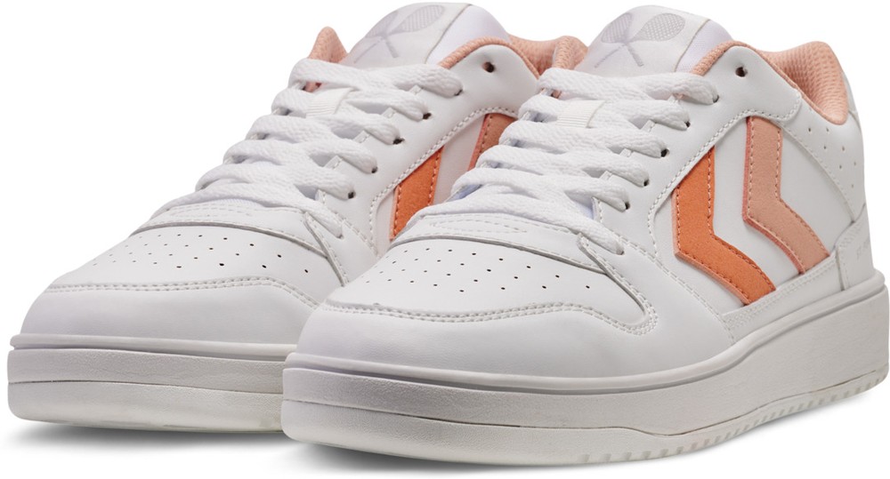 HummelDamenSneakerflachStPowerPlayWmnsWhiteAlmostApricot-36