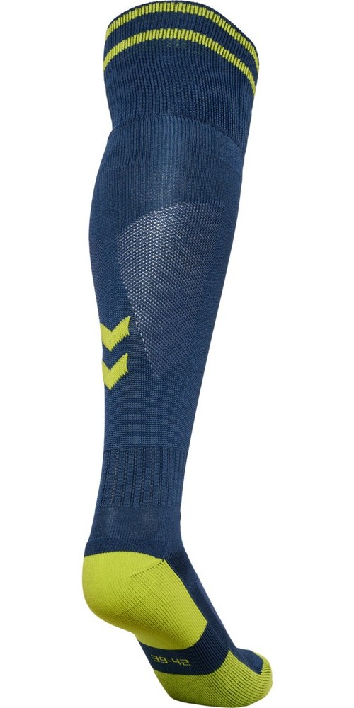 HummelFuballstutzenElementFootballSockDarkDenimLimePunch-27-30