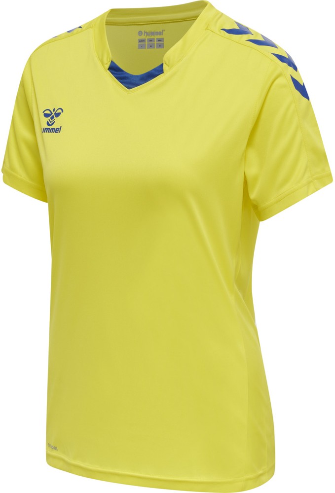 HummelDamenTrikotKurzarmHmlcoreXkPolyJerseySSWomanBlazingYellowTrueBlue-XXL