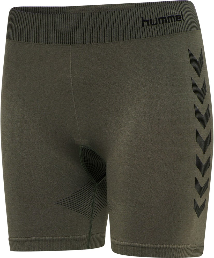 HummelDamenShortLeggingsHummelFirstSeamlessTrainingShortTightsWomanGrapeLeaf-ML