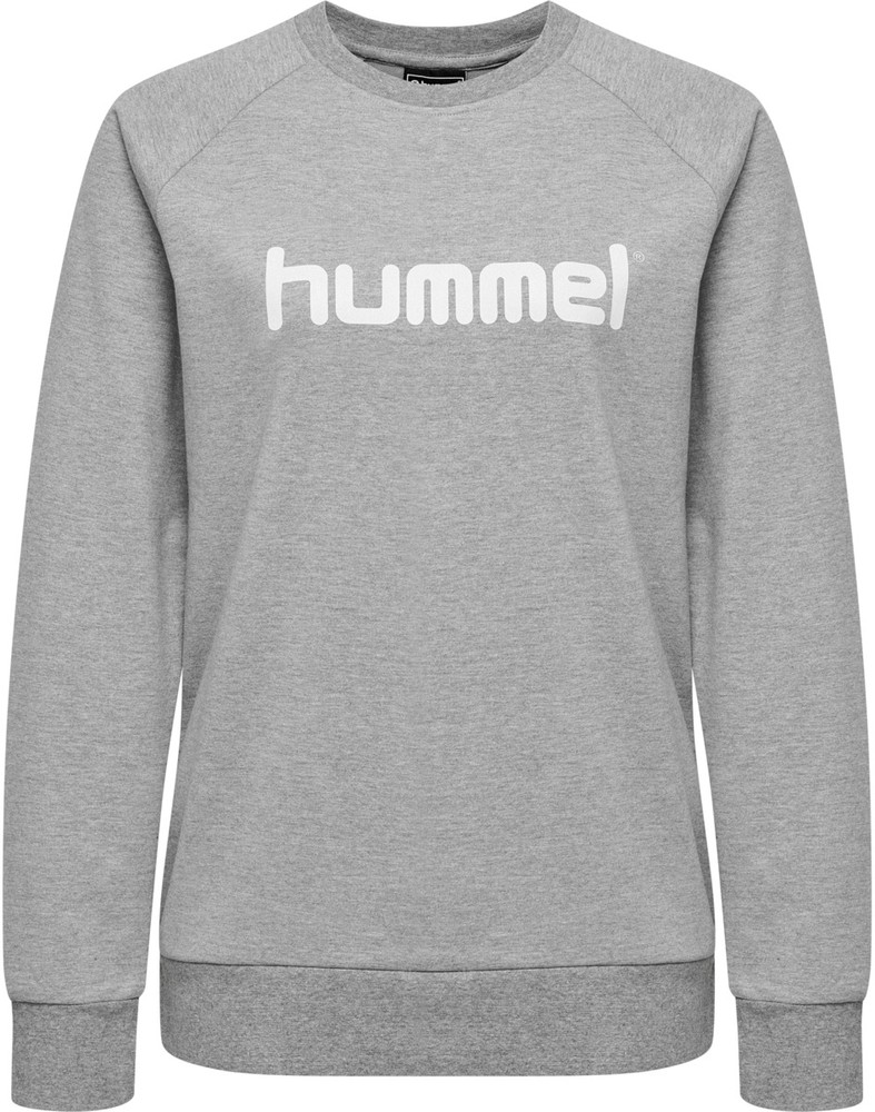 HummelDamenSweatshirtHmlgoCottonLogoSweatshirtWomanGreyMelange-XXL