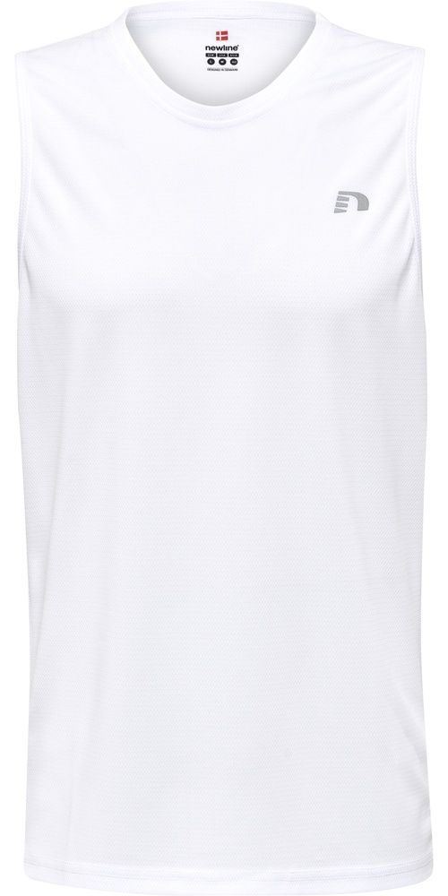 NewlineT-ShirtTopMenSCoreRunningSingletWhite-XXL