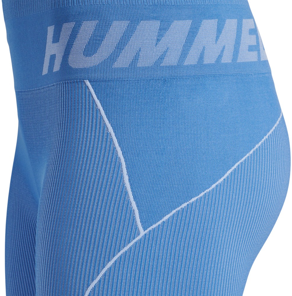 HummelDamenLeggingsHmlteChristelSeamlessMwTightsRivieraBlueBellMelange-L