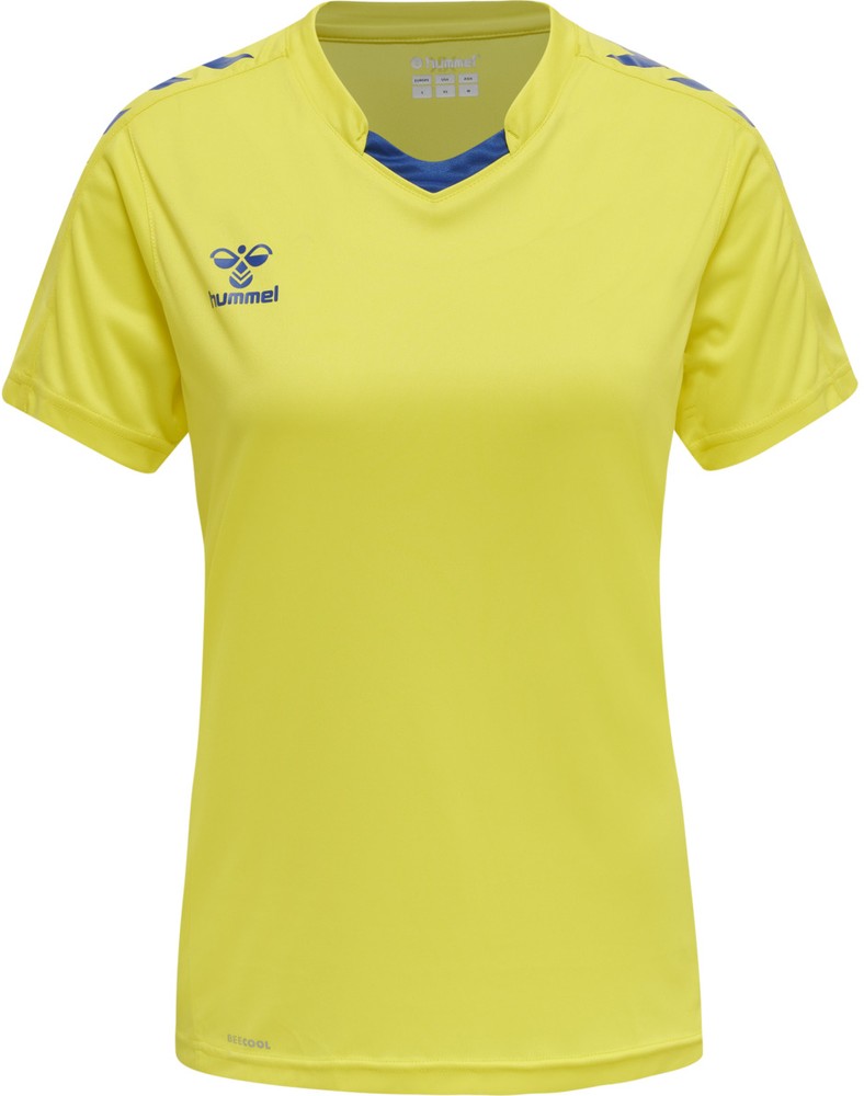 HummelDamenTrikotKurzarmHmlcoreXkPolyJerseySSWomanBlazingYellowTrueBlue-XXL