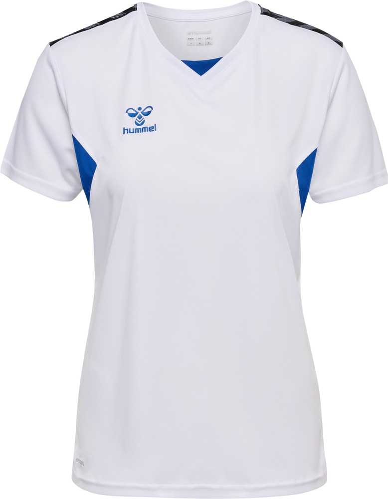 HummelDamenT-ShirtHmlauthenticPlJerseySSWomanWhiteTrueBlue-XXL
