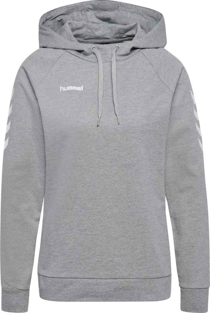 HummelDamenHoodieHmlgoCottonHoodieWomanGreyMelange-XXL