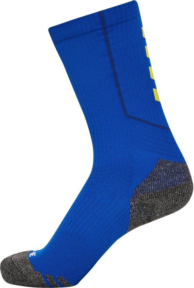 HummelSockenHmlproTrainingSocksLowTrueBlueBlazingYellow-27-30