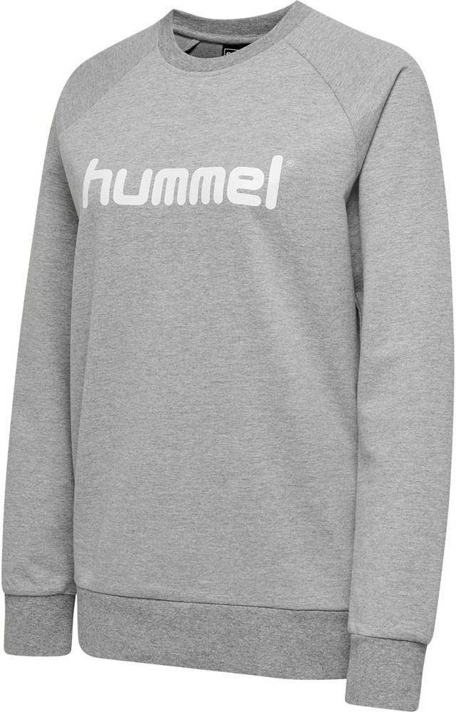 HummelDamenSweatshirtHmlgoCottonLogoSweatshirtWomanGreyMelange-XXL